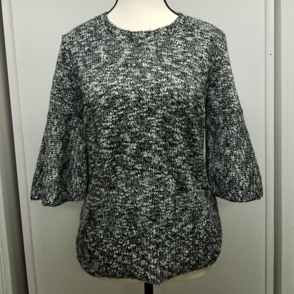 Michael Kors Grey Bell Sleeve Sweater - Picture 1 of 4